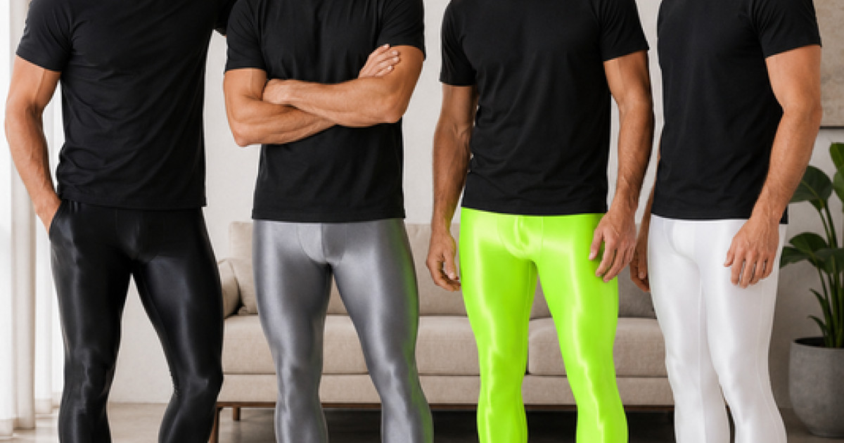 Warum tragen immer mehr Männer Glanz-Leggings? Wir haben nachgefragt